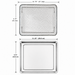 Univen Stainless Steel Upgraded Baking Tray Pan and Air Fryer Basket Compatible with Cuisinart Airfryer TOA-26 TOA-28