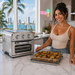 Univen Stainless Steel Upgraded Baking Tray Pan and Air Fryer Basket Compatible with Cuisinart Airfryer TOA-26 TOA-28