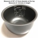 Univen Nonstick Rice Pan Bowl Only Compatible with Zojirushi 3-Cup Rice Cooker NS-LAC05 8-NSL-P220 B250 6-7/8" Diameter