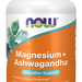 Now Foods Magnesium + Ashwagandha - 120 Veg Capsules