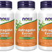Now Foods Astragalus Extract 500 Mg - 270 Veg Capsules (3 x 90 Capsule Bottles) 3 PACK