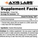 Axis Labs Creatine Monohydrate Powder - 1000 Gram (2 x 500 Gram Bottles) TWINPACK