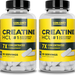 CON-CRET Creatine HCl Capsule Bottles - 180 Capsules (2 x 90 Capsule Bottles) *New Larger Size TWINPACK