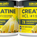 CON-CRET Creatine HCl Powder Raw Pineapple - 200 Servings (2 x 100 Serving Btls)  *New Larger Size TWINPACK