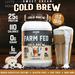 Axe & Sledge Farm Fed Whey Isolate Protein  Sweet Cream Cold Brew w/17mg Caffeine - 25 Servings