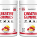 AllMax Nutrition Creatine Gummies (1.25g Creatine Per Gummy)  Raspberry Lemonade - 180 Gummies (2 x 90 Ct Bottles) TWINPACK