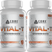 Core Nutritionals VITAL-T - Testosterone Booster - 2 x 140 Capsule Bottles TWINPACK