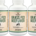 Double Wood Supplements Liver Capsules  Grass Fed Beef Liver - 540 Capsules (3 x 180 Capsule Bottles) 3 PACK