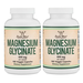Double Wood Supplements Magnesium Glycinate 400 Mg - 2 x 180 Capsule Bottles TWINPACK