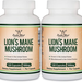 Double Wood Supplements Lion's Mane Mushroom - 2 x 120 Capsule Bottles TWINPACK