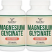 Double Wood Supplements Magnesium Glycinate Extra Strength - 2 x 90 Capsule Bottles TWINPACK