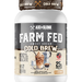 Axe & Sledge Farm Fed Whey Isolate Protein  Sweet Cream Cold Brew w/17mg Caffeine - 25 Servings
