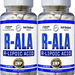 Hi Tech Pharmaceuticals R-ALA R-Lipoic Acid 250 Mg - 2 x 60 Tablet Bottles TWINPACK