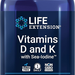 Life Extension Vitamins D and K with Sea-Iodine  - 60 Capsules