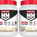 -Muscle Milk Genuine Protein Powder  Vanilla Creme - 3.86 Lb (2 x 1.93 Lb Btls)  TWINPACK