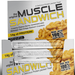 Muscle Sandwich Bars Peanut Butter Graham Cracker - 12 Bars