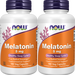 Now Foods Melatonin 5 Mg - 2 x180 Capsule Bottles TWINPACK