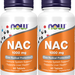 Now Foods NAC N-Acetyl-L-Cysteine 1000 Mg - 120 Tablets (2 x 60 Tablet Bottles) TWINPACK