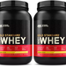 -Optimum Nutrition 100% Whey Gold Standard Banana Cream - 4 Lb (2 x 2 Lb Btls)  TWINPACK