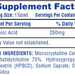 Hi Tech Pharmaceuticals R-ALA R-Lipoic Acid 250 Mg - 2 x 60 Tablet Bottles TWINPACK