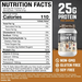 Axe & Sledge Farm Fed Whey Isolate Protein  Sweet Cream Cold Brew w/17mg Caffeine - 25 Servings