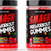 Smash Preworkout Gummies  Cherry - 2 x 25 Serving Bottles  TWINPACK