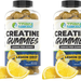 TNL Creatine Gummies 1g Creatine/Gummie  Lemon Drop - 240 Gummies (2 x 120 Ct Bottles) TWINPACK