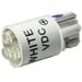 #555 White LED Bulb, 5 volt, T3-1/4 wedge base