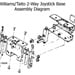 Williams/Taito Two-way Joystick Rebuild Kit
