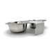Kennel&#x20;Gear,&#x20;1&#x20;Pint&#x20;Double&#x20;Stainless&#x20;Steel&#x20;Bowl&#x20;with&#x20;Aluminum&#x20;Yoke