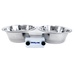 Shor-Line Brand, 2 Quart Double Stainless Steel Bowl with .75 Bar Mount System