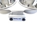 Shor-Line Brand, 2 Quart Double Stainless Steel Bowl with .75 Bar Mount System