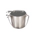 Kennel&#x20;Gear,&#x20;1&#x20;Quart&#x20;Stainless&#x20;Steel&#x20;Crate&#x20;Pail&#x20;with&#x20;Left&#x20;Hinged&#x20;System