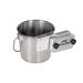 Kennel&#x20;Gear,&#x20;1&#x20;Quart&#x20;Stainless&#x20;Steel&#x20;Crate&#x20;Pail&#x20;with&#x20;Left&#x20;Hinged&#x20;System