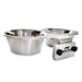 Kennel&#x20;Gear,&#x20;1&#x20;Quart&#x20;Double&#x20;Stainless&#x20;Steel&#x20;Bowl&#x20;with&#x20;Aluminum&#x20;Yoke&#x20;and&#x20;.75&quot;&#x20;Bar&#x20;Mount&#x20;System