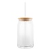 17 Oz. Soda Lime Glass Can With Bamboo Lid