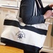 Horizontal Cruising Tote Bag With Rope Handles