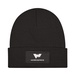 Patch Knit Beanie with Cuff