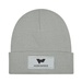 Patch Knit Beanie with Cuff