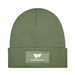 Patch Knit Beanie with Cuff