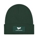 Patch Knit Beanie with Cuff