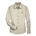 Harriton Ladies' Easy Blend Long-Sleeve Twill Shirt with Stain-Release - Embroidery