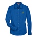 Harriton Ladies' Easy Blend Long-Sleeve Twill Shirt with Stain-Release - Embroidery