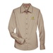 Harriton Ladies' Easy Blend Long-Sleeve Twill Shirt with Stain-Release - Embroidery