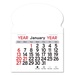 Adhesive Peel-N-Stick® Calendar - Oval