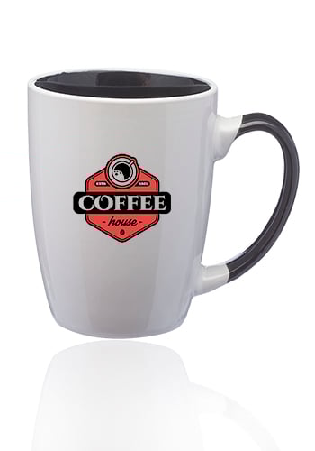 12 oz. Java Two-Tone Personalized Coffee Mugs