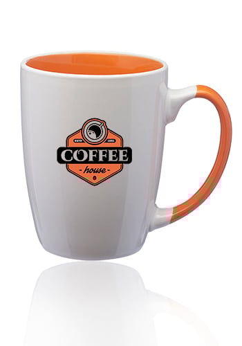 12 oz. Java Two-Tone Personalized Coffee Mugs