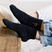 Happy Holidays Fuzzy Socks