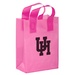 Color Frosted 8" x 4" x 11" Logo Shopper Bags