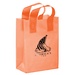 Color Frosted 8" x 4" x 11" Logo Shopper Bags